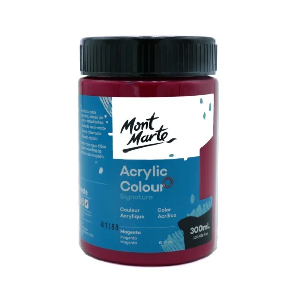 Mont Marte Acrylic Colour Paint 300ml Magenta