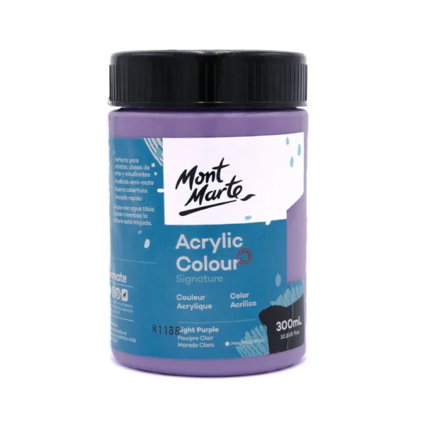 Mont Marte Acrylic Colour Paint Signature 300ml Light Purple