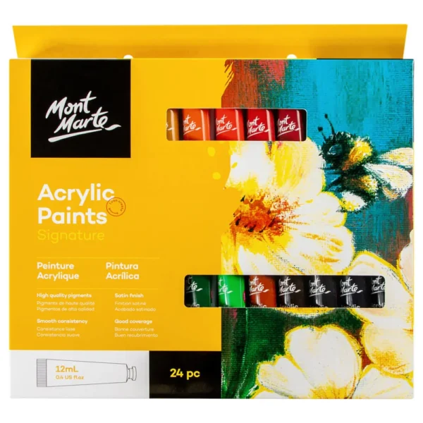 Mont Marte Acrylic Paints Set Signature 24pc x 12ml