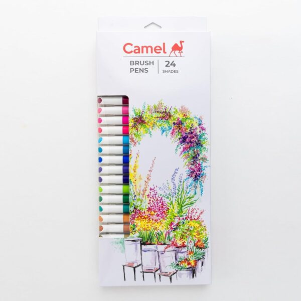 Camel Brush Pens, 24 Shades (Multicolor)