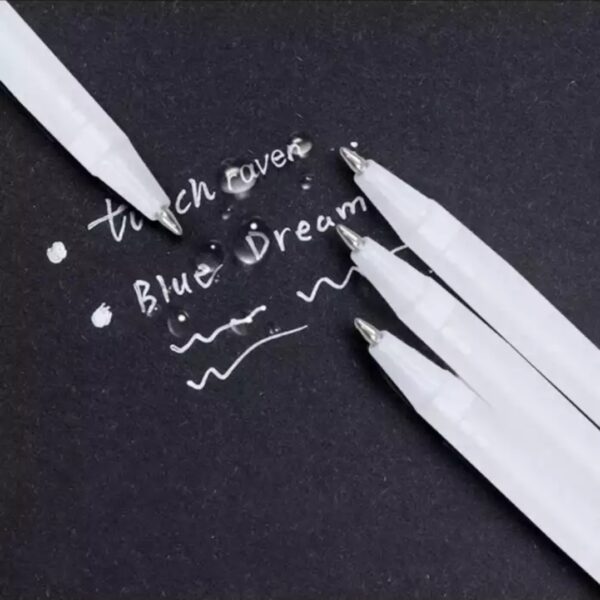 White ink gel pen 1 pcs set japan