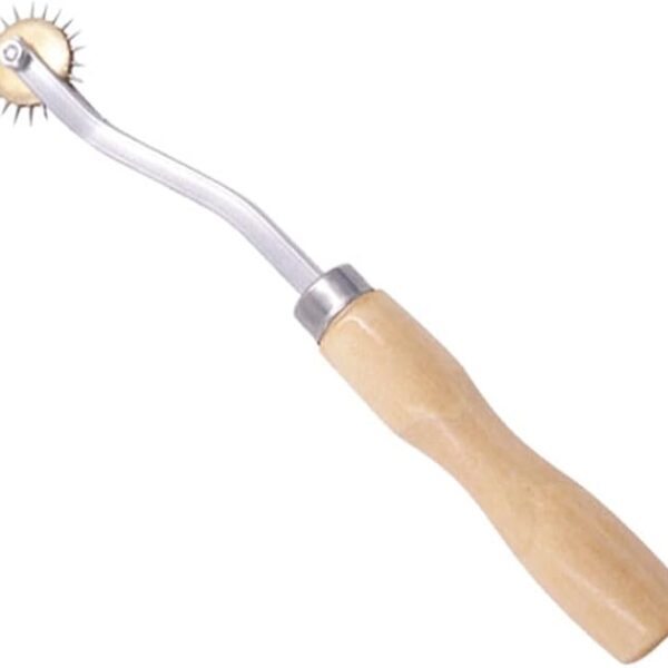 Tracing wheel wooden handle, toothed metal wheel, extra sharp (1 pc)