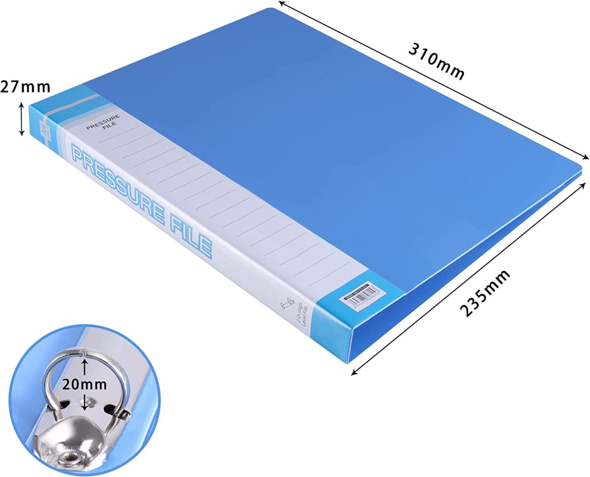 Mini Folder With Rings A4 Folder Ring Binder – multicolour ( 1 Pieces) – Minicute