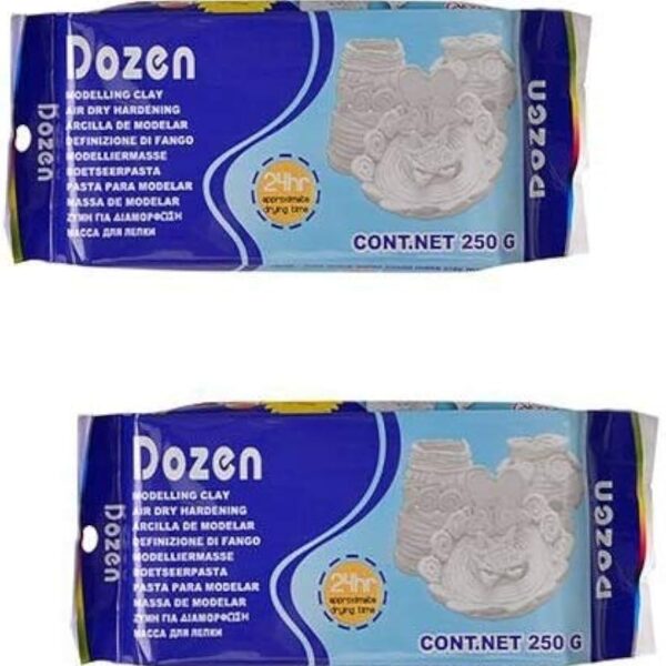 Dozen Modeling Clay 250g - White
