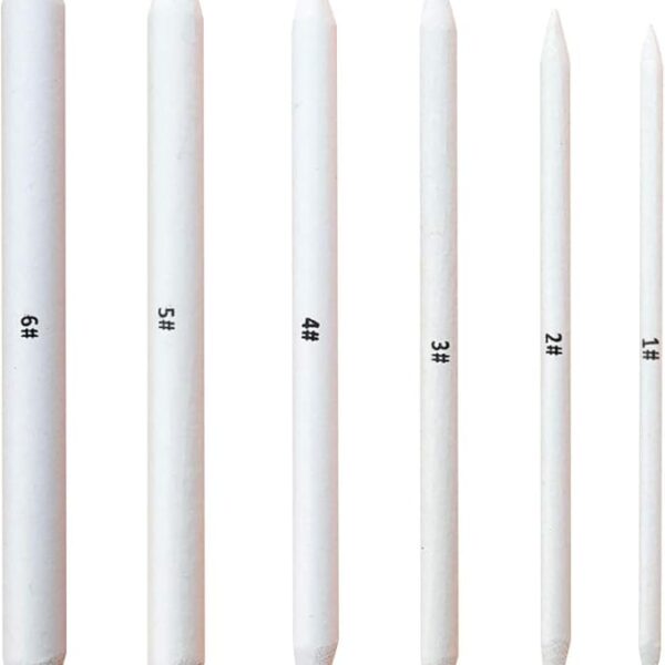 6 PCS Blending Stumps and Tortillions, Sketch Drawing Tools, Paper Art Blenders for Student Sketch Drawing