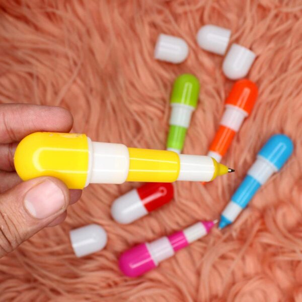 Capsule Shape Pen - 1 pcs ink black