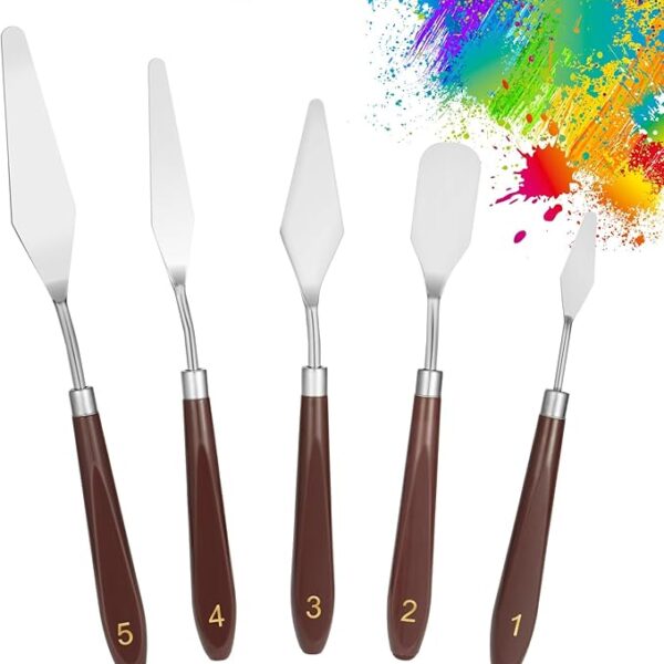 Wooden Palette spatula Set For Painting Artwork Pack of 5
