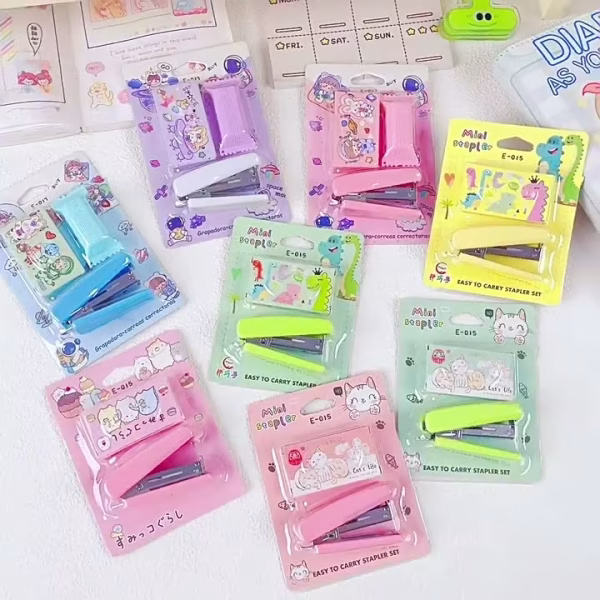 Mondete Kawaii Mini Stapler set