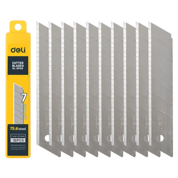 Deli Anti Cutter Blade - 18mm Size - 10pc (Box) E2011