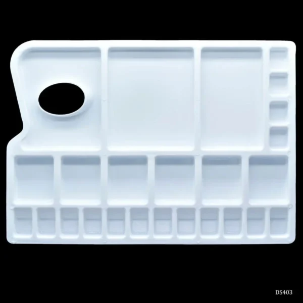 Color Mixing plate white 1 pes