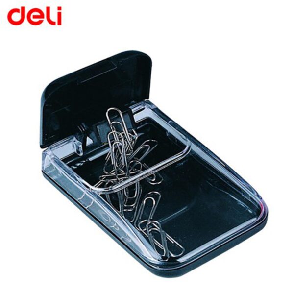 Deli Clip Dispenser 988 - Black - 1pc