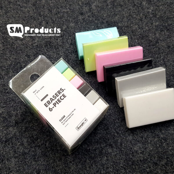 Guangbo (Guangbo) Student Exam Eraser Exam Drawing Eraser 6 Packs H05022