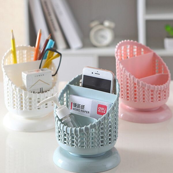 MH Desktop Storage Box Pen Holder Desk Accessories Pencil Solid Storage Box