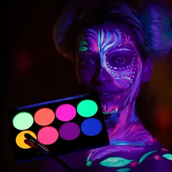 Giorgione Glow Paint Face & Body Painting Kit 8pc