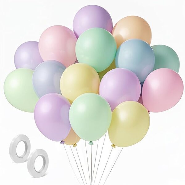 Pastel Balloons - 20 Pieces (Multi Color)