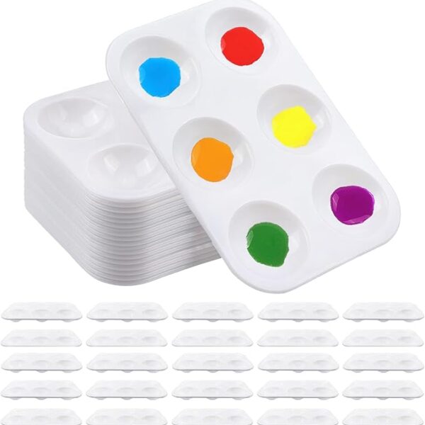 6-grid rectangular palette art supplies DIY painting gouache acrylic paint palette