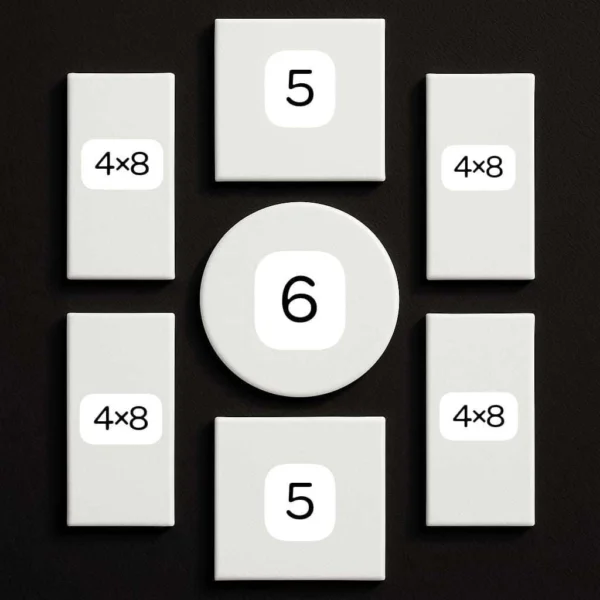 Canvas Combo (4x8 4ta, 5x5 2ta, 6 Round)