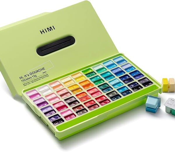 HIMI Twin Cup Jelly Gouache Paint Set 12ml 72 Colors