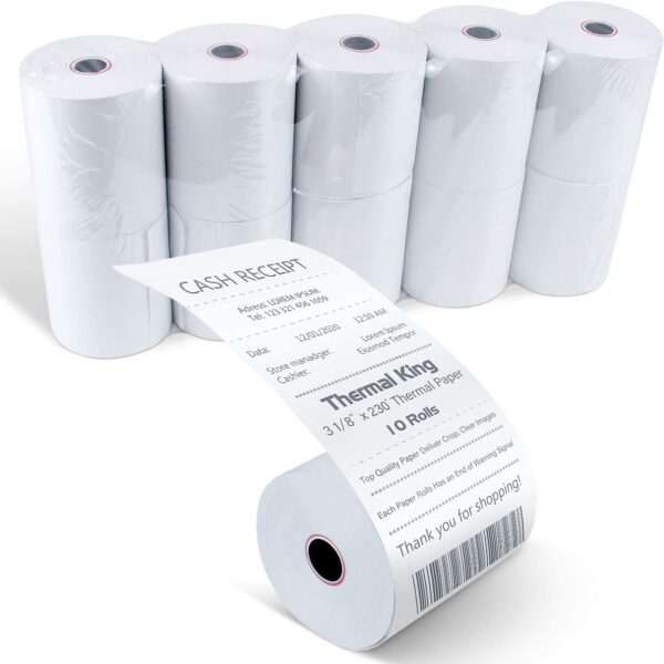 cash rolls thermal paper size 80x50mm combo 5pes