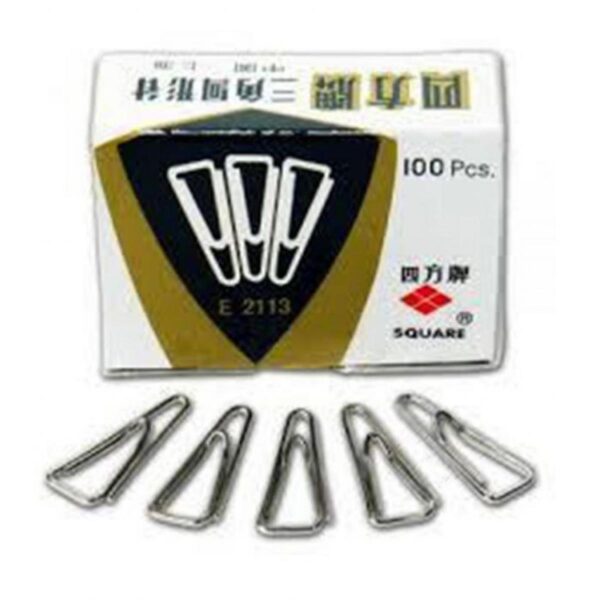 Square Triangle Paper Clip, 625, 25mm, Triangle Shape 2 Box (Pack of 50~75)
