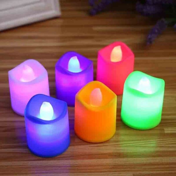 LED candles light 4 pcs Multicolor