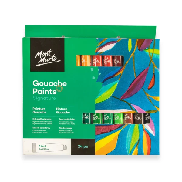 Mont Marte Gouache Paints 24pc x 12ml