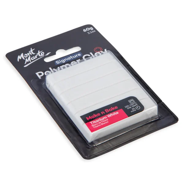 Make n Bake Polymer Clay 60g Titanium White