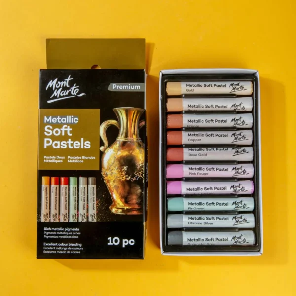 Mont Marte Metallic Soft Pastels 10pc
