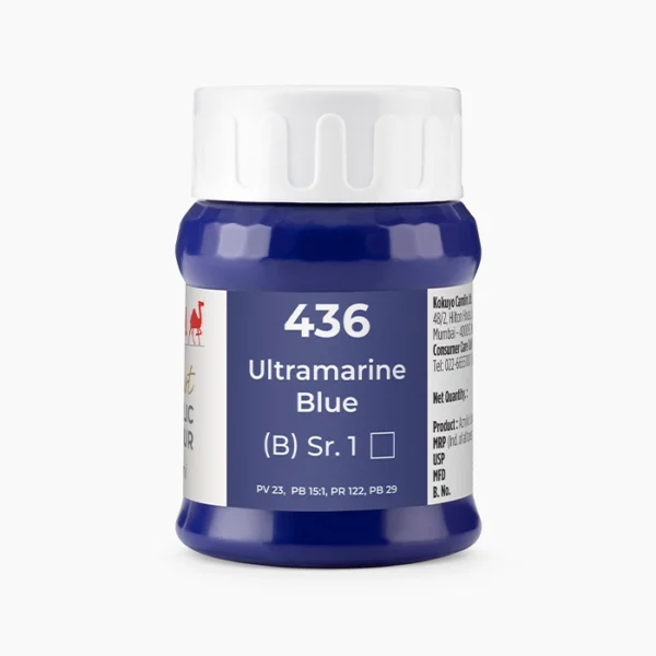 Camel Artist Acrylic Colours Individual jar of Ultramarine Blue Sr 1 in 500 ml