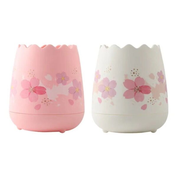 M&G Cherry Blossoms Egg Pen Holder Pink Creative Storage Pencil Case ...