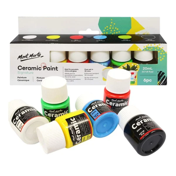 Mont Marte Ceramic Paint 6pc x 20ml
