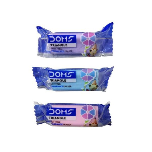 DOMS Dust Free Triangle Fragrance Eraser - 3pc