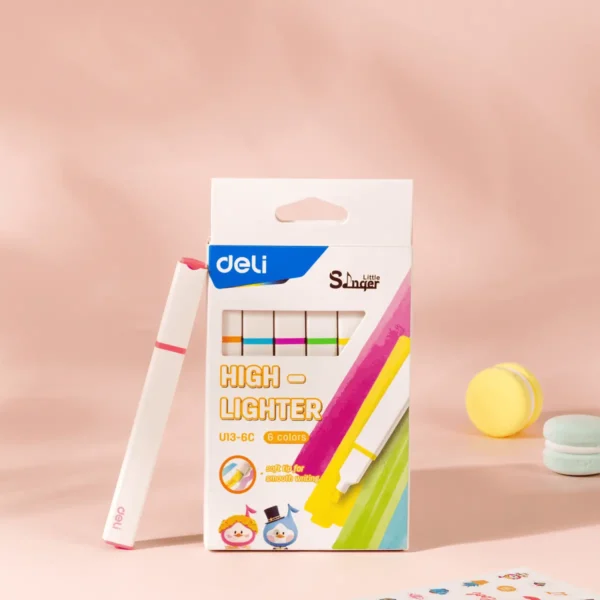 Deli u13-6c Highlighter Pen 6 colour set