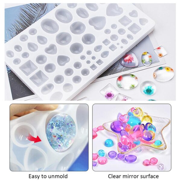 crystal drop glue patch mold Time Gem patch pendant silicone abrasive tool style size