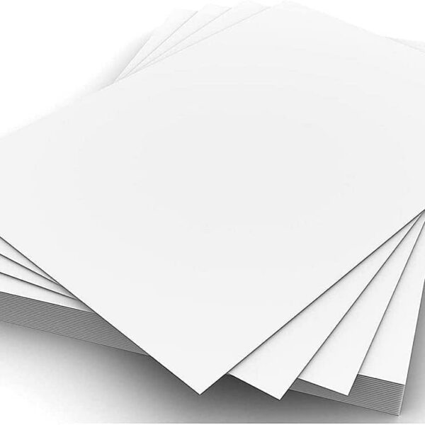 Premify 50Pcs Blank White Cards, 300GSM 50 Sheets A4 Size Cardstock Premium Thick Paper Printer Arts Craft Card