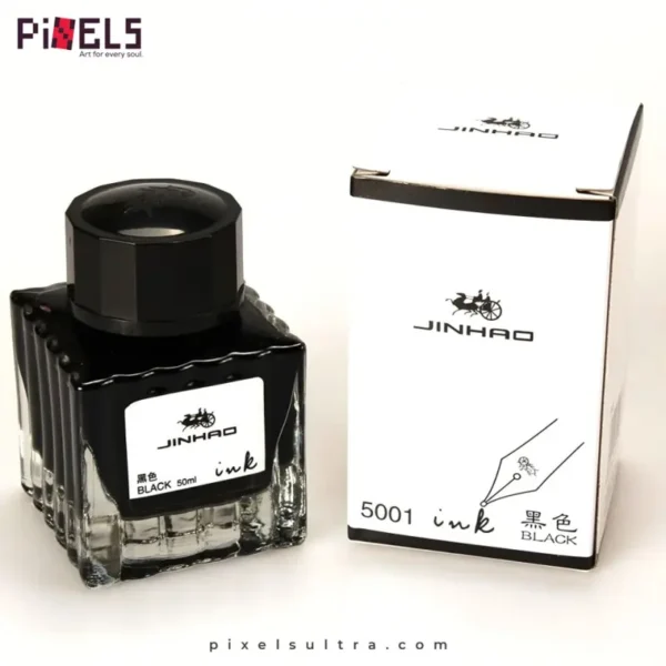 fountain pen ink Jinhao quick-drying fountain pen ink black bottle 4 colour does not block the pen student fountain pen ink