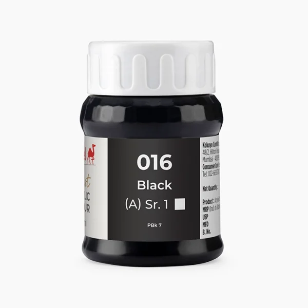 Camel Artist Acrylic Colours Individual jar of Black Sr 1 in 500 ml