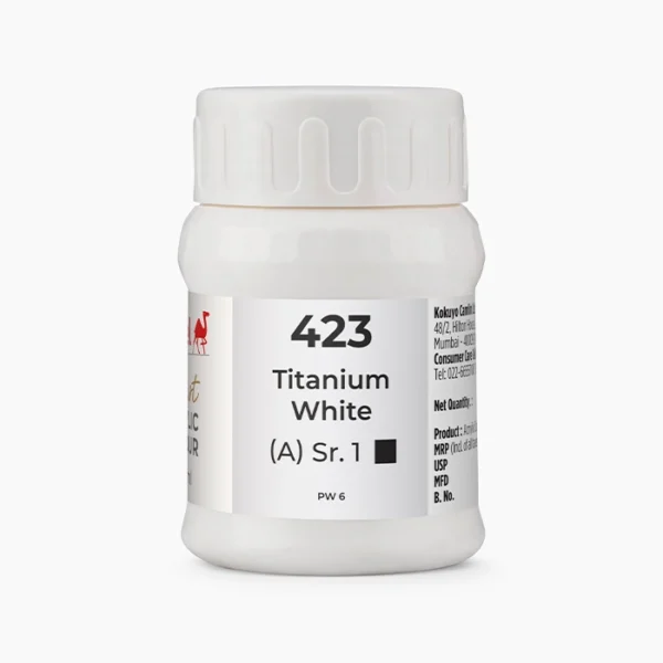 Camel Artist Acrylic Colours Individual jar of Titanium White Sr 1 in 500 ml